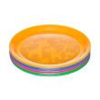Set 4 farfurii intinse colorate pentru bebelusi si copii, diametru 19 cm, fara BPA, 6 luni+, Nip 37062 